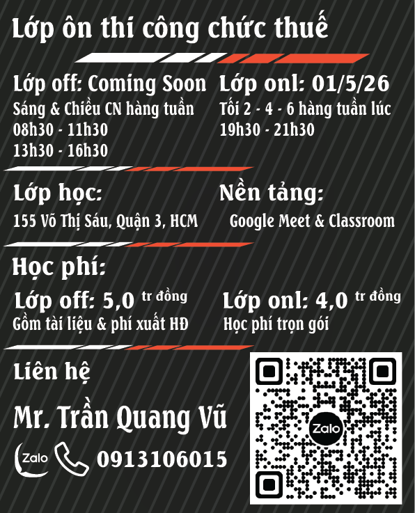 lớp ôn thi công chức thuế 2026